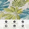 World Rug Gallery Contemporary Tropical Floral Indoor/Outdoor Area Rug 5'3'' x 7' Green 433GREEN5X7 - alternate 9